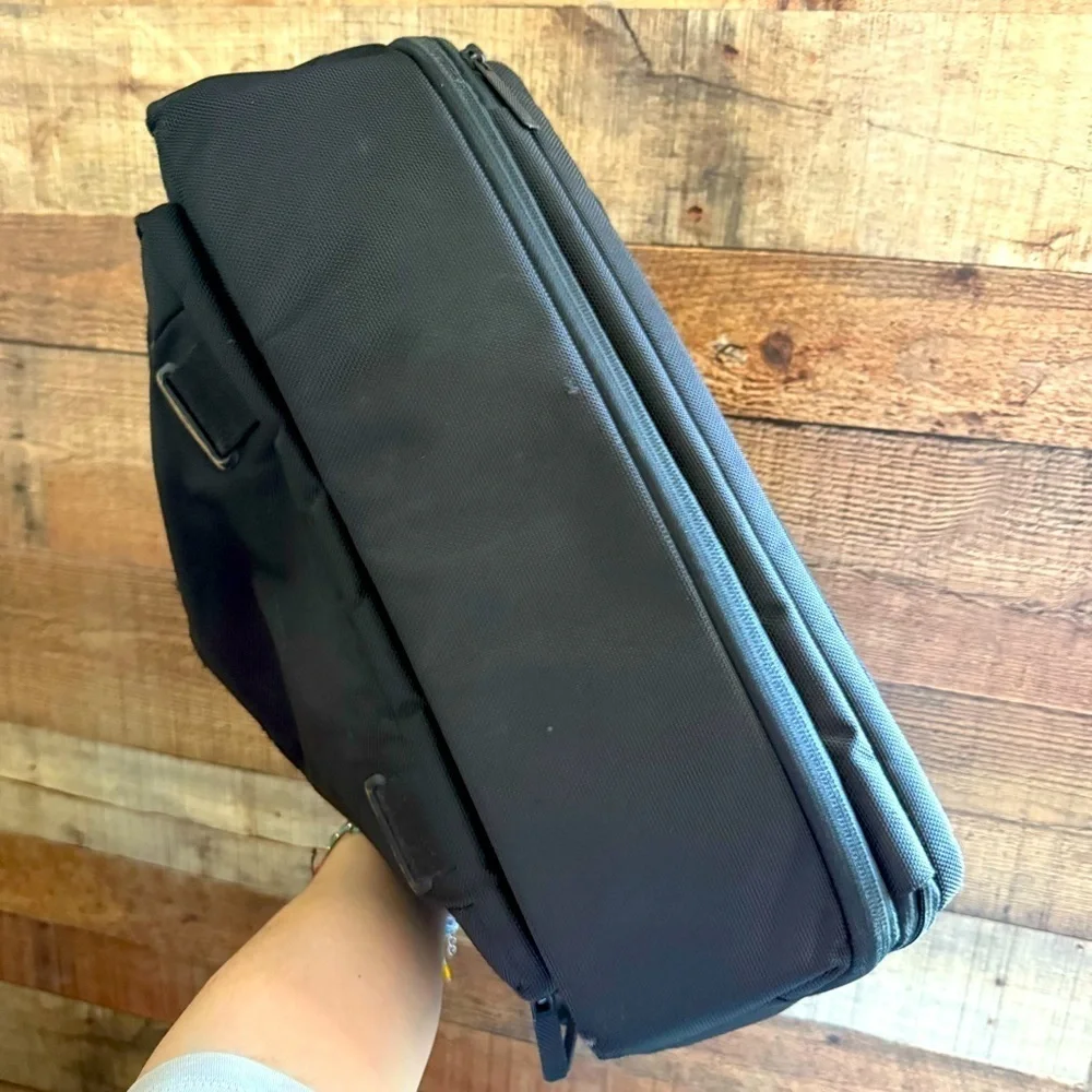 Tumi T-Tech Network T-Pass Expandable Solid Nylon Messenger Briefcase Bag